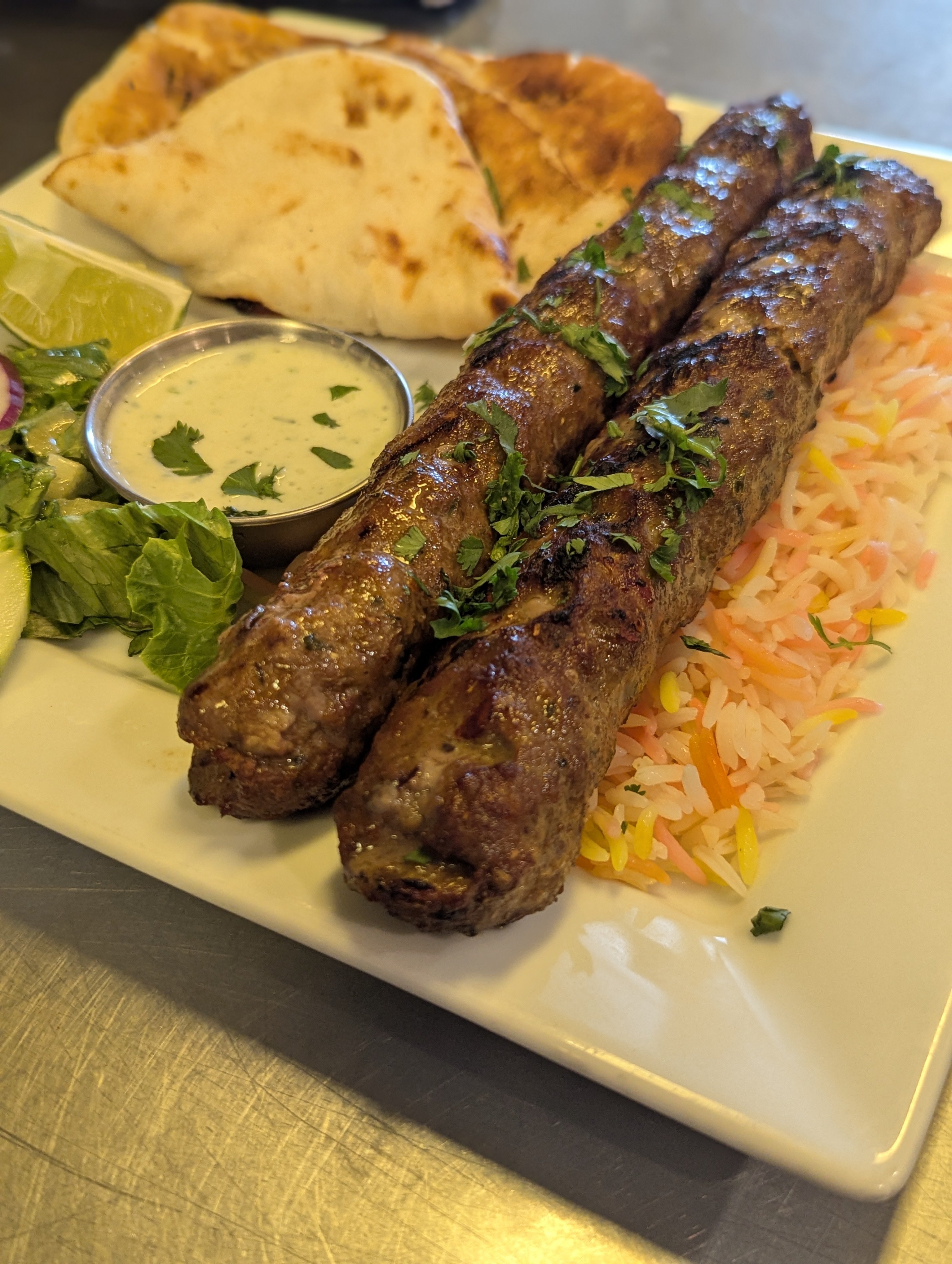 1lb beef seekh kabobs